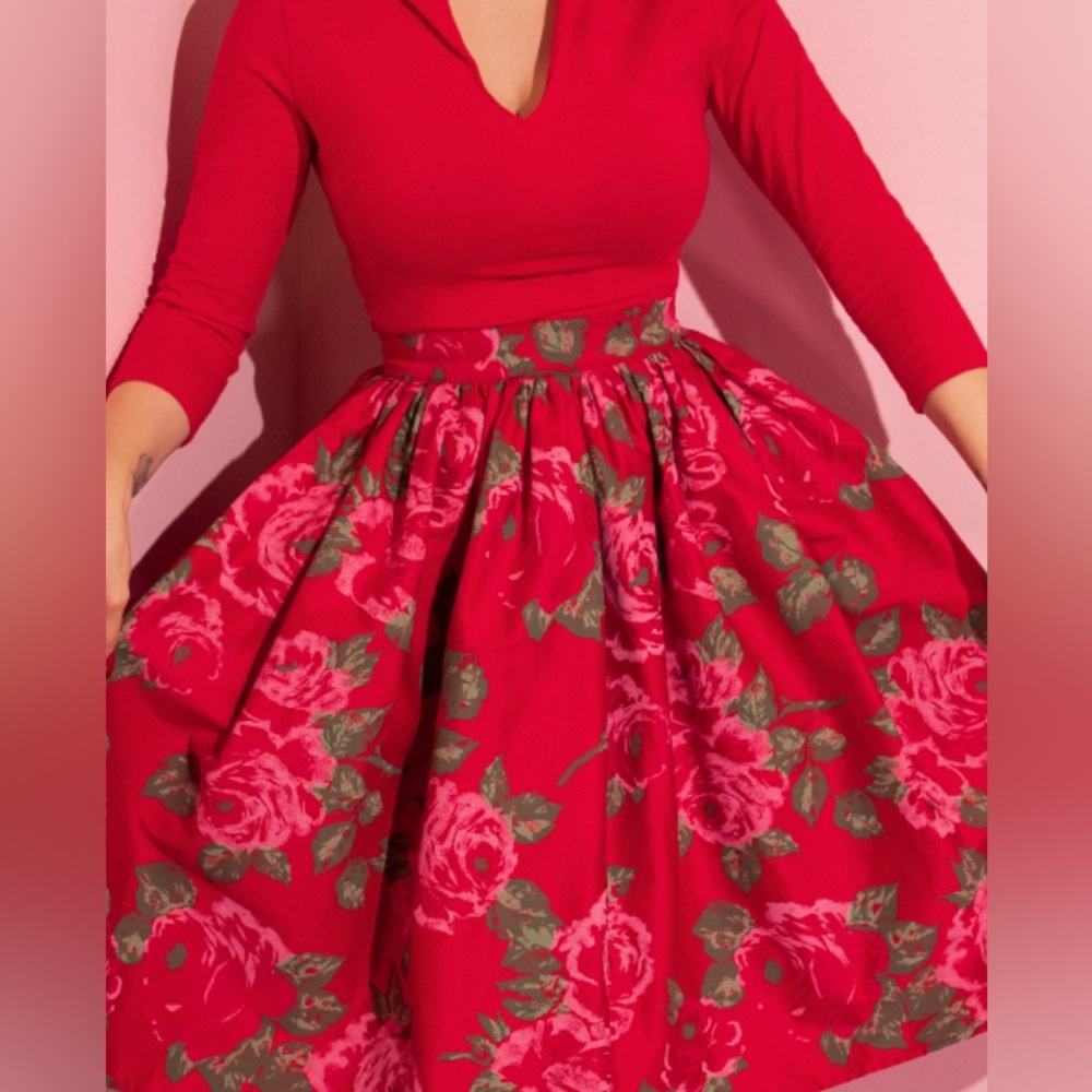 NWT vixen by Michelin Pitt rose skirt.